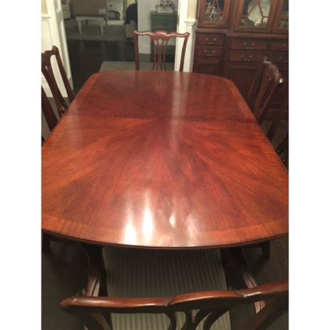 Great savings & free delivery / collection on many items. Drexel Heritage Mahogany Collectors Dining Room Set | Chairish