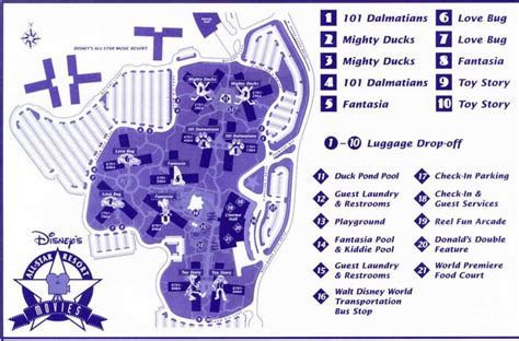 Check out the map to see fun areas such as fantasia and toy story! All-Star Movies Map °o° amber@mickeytravels.com | Music ...