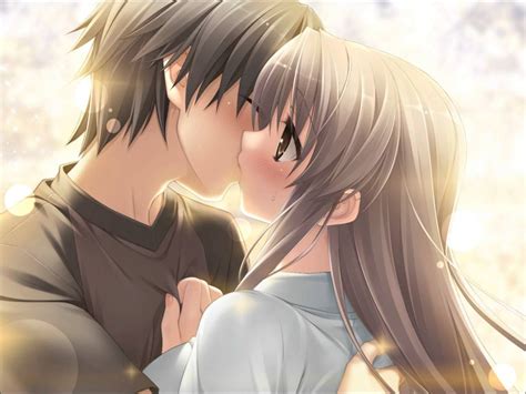 nightcore say ok casais bonitos de anime casais de anime beijo desenho