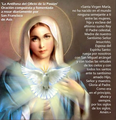 Pin De Carolina Sancre En Reina Madre María Oracion De San Francisco