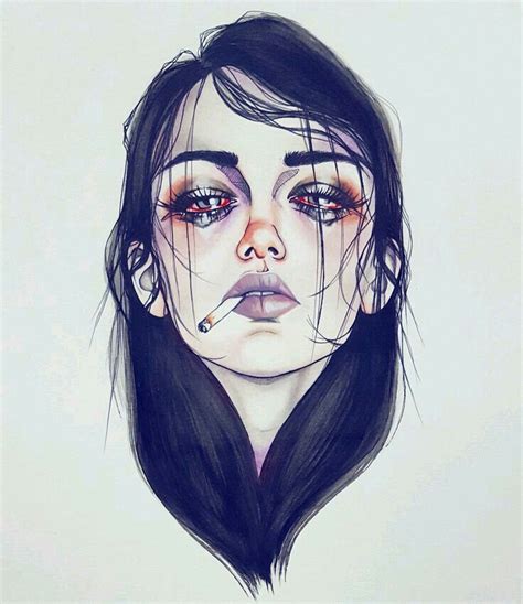 May Favorite Draw😍 🙈 Sad Girl Drawing Tumblr Girl Drawing Art And
