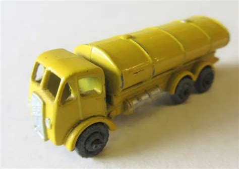 Early Matchbox Lesley 1 75 Series 11a Esso Petrol Tanker Yellow Die