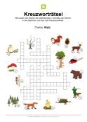 Was machen eigentlich die tiere, um. Kreuzworträtsel Wald | rätsel | Pinterest ...