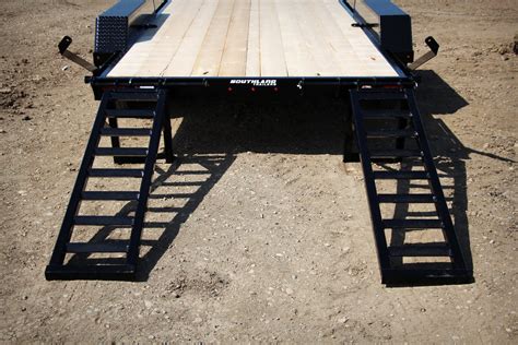 18′ Tandem Axle Equipment Trailer Fold Up Ramps Southland Trailers