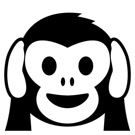 Hear No Evil Monkey Emoji Clipart Free Download Transparent Png