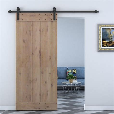 Calhome Solid Wood Panelled Alder Interior Barn Door And Reviews Wayfair