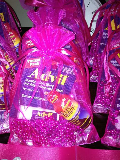 Bachelorette Goodie Bags Chocolate Beads 5 Hour Energy And Advil All You Need For A Long