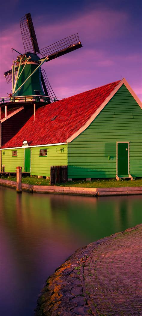 1080x2400 Colorful Village Home Netherlands 1080x2400 Resolution