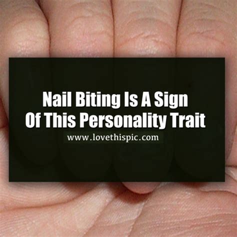 Nail Biting Is A Sign Of This Personality Trait