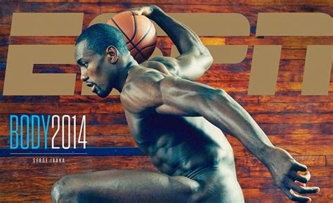 Nba Player Serge Ibaka His Naked Body Cover Espn Body Issue