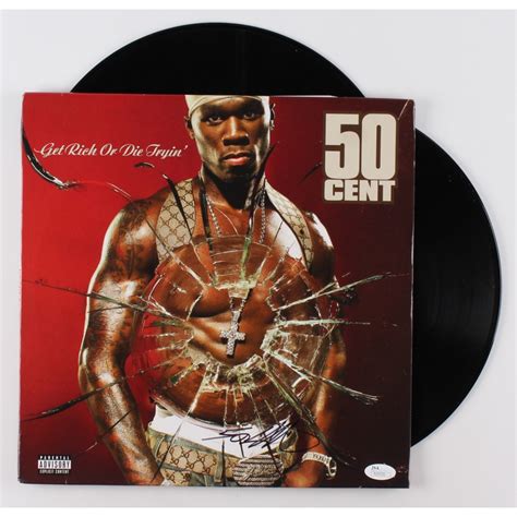 50 Cent Signed Get Rich Or Die Tryin Record Album Jsa Coa