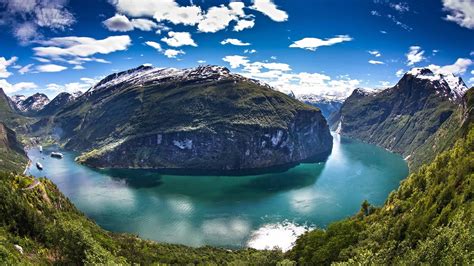 Geirangerfjords Fjord In The Sunnmore Region Of The Romsdal Norway