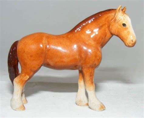 Klima Miniature Porcelain Animal Figure Horse Standing Brown L177