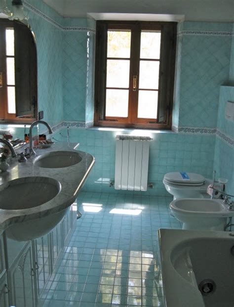 These designer bathrooms use tile on floors, walls, and backsplashes to stylish effect. 37 light blue bathroom floor tiles ideas and pictures 2020
