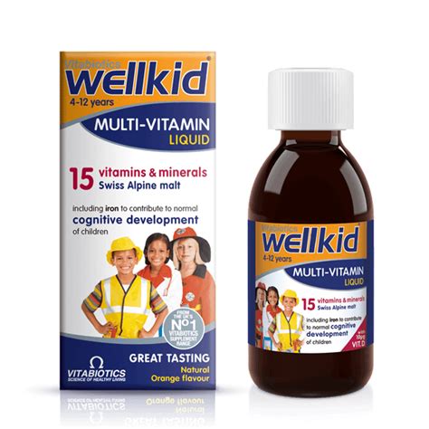 Wellkid Multi Vitamin Liquid By Vitabiotics Kid Vitamins