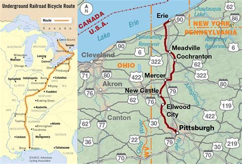The Underground Railroad Bike Route Bikepgh