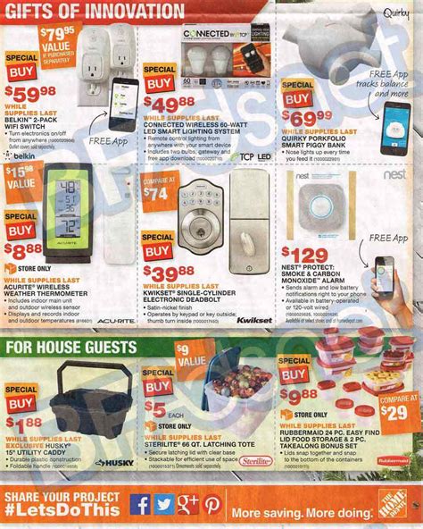 The online store will have deals starting in early november and will include a lot of the big tech along with the ad will come the exact hours for home depot's black friday shopping. Home Depot Black Friday 2013 Ad - Find the Best Home Depot ...