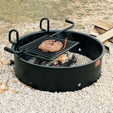 Fire Ring Grill With 9 Wall Campfire Ring Fire Ring Garden Fire Pit