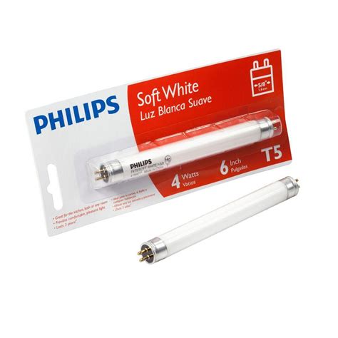 Philips 6 In T5 4 Watt Soft White 3000k Linear Fluorescent Light