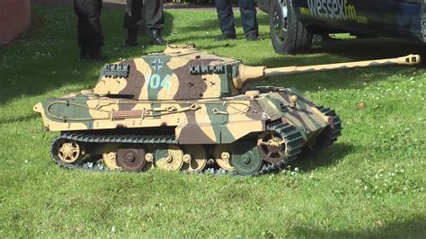 Rc Model Of King Tiger Tank Youtube