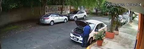 video ladrón roba piezas de auto en menos de un minuto y rompe récord nvi noticias