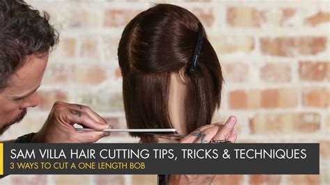 One length bob haircut is one of the most difficult haircuts to master. 3 Ways To Cut a One Length Bob - YouTube