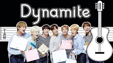 Bts Dynamite Guitar Tutorial 기타 吉他 Youtube
