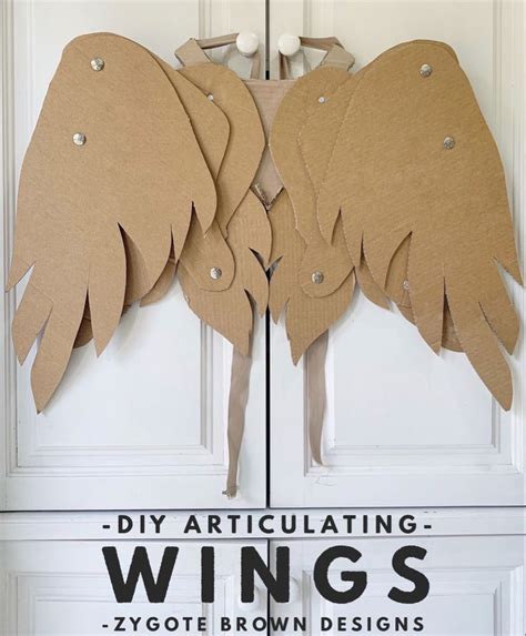 Diy Cardboard Articulating Wings Diy Wings Diy Creative Crafts Cute