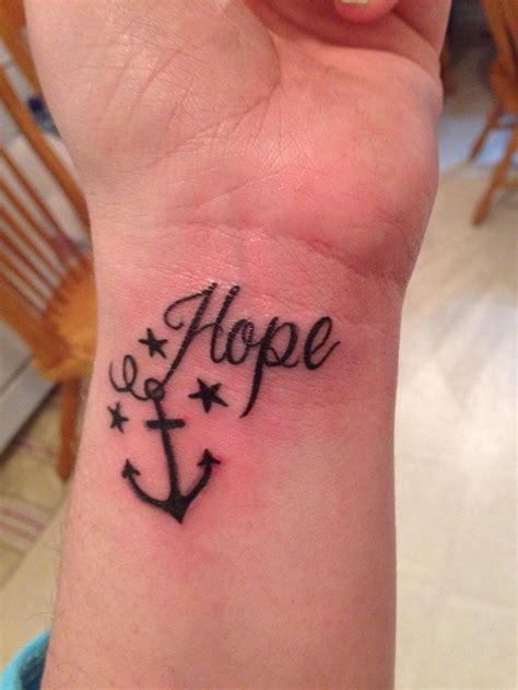 Hope And Anchor Tattoo Tattoos Pinterest Anchors