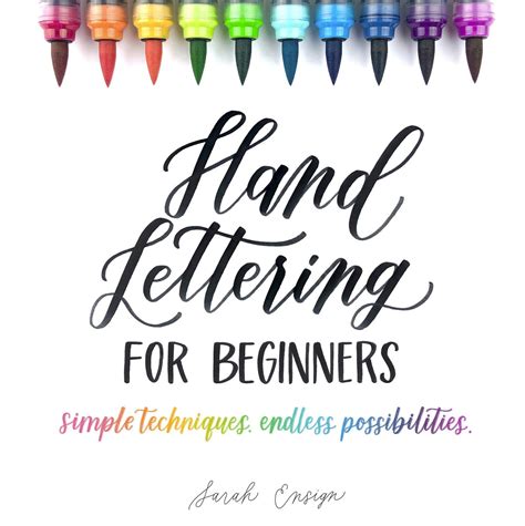 Download Hand Lettering for Beginners: Simple Techniques. Endless