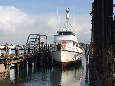One is a floating dock, where empty barrels support the weight of the dock. Searcher in Dry Dock! - SearcherSportfishing.com