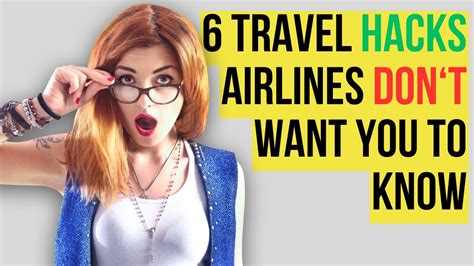 6 SECRET Travel Hacks that Airlines DON'T want you to know - YouTube