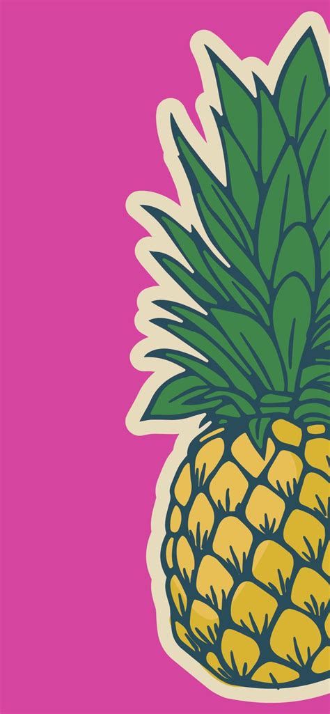 Bright Pineapple | Summer Phone Lock Screen Wallpapers | AshleyEddleman