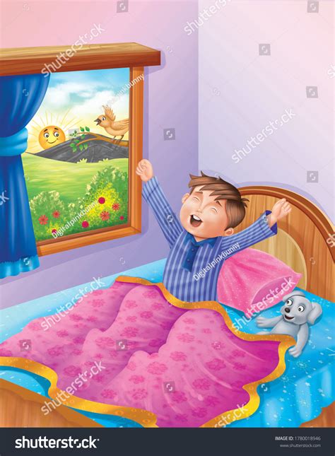 Early Bed Nursery Rhymes 3d Illustration Stock Illustration 1780018946