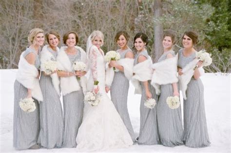 33 Gorgeous Winter Bridesmaids Looks That Inspire Weddingomania