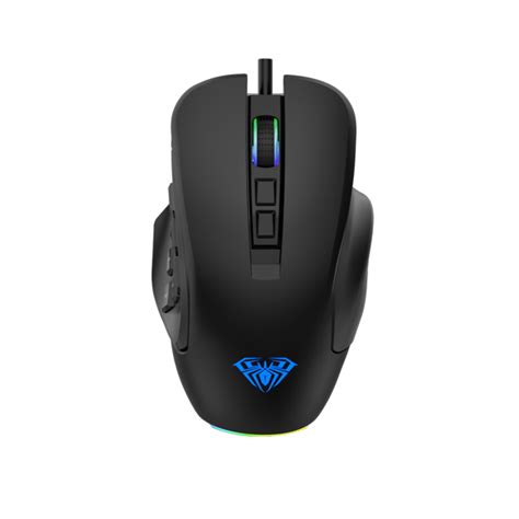 Aula H510 Wired Mmo Gaming Mouse With 9 Side Buttons Programmable Rgb