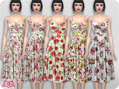 Claudia Dress Recolor 2 By Colores Urbanos Sims 4 Female Clothes