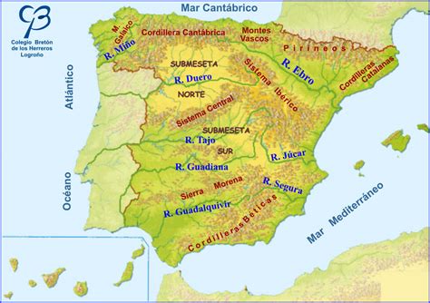 Mi Clase De 6º B El Relieve De España