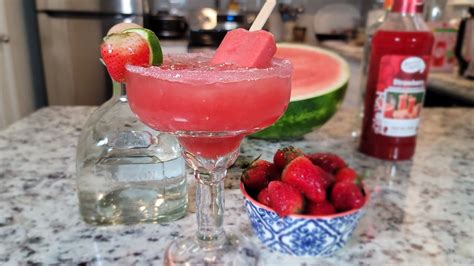 How To Make The Best Patron Strawberry Watermelon Margarita Margarita