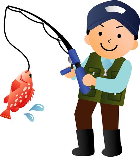 Fisherman Fishing Clipart
