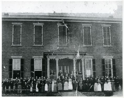 Faculty And Students In Front Of Glenville Normal School West