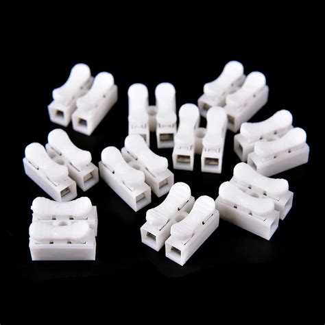 30pcspack Mini Type 2 Pins Electrical Cable Connector Ch2 Quick Splice