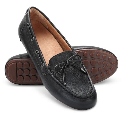 The All Day Arch Supporting Leather Loafers Womens Hammacher Schlemmer