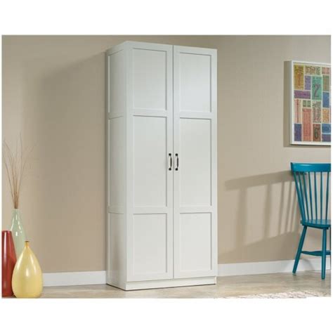 Pemberly Row Wood Contemporary Storage Cabinet In White 1 Fred Meyer