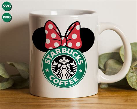 Mickey Mouse Starbucks Logo Svg Bundle Minnie Mickey Mouse Etsy