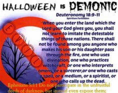 As Christians We Shouldnt Celebrate Halloween Is Satanic And Evil
