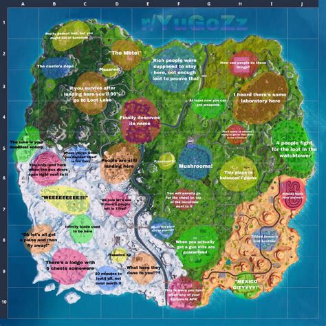 Here are all of the new pois in fortnite here's how the new map looks when you enter the game for the first time. Fortnite Season 7 "Accurate" Map - FortniteNut.com