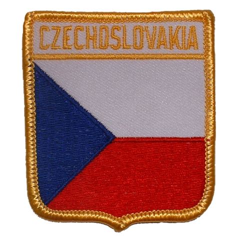 Looking for more czech republic round flag clipart, like orange flag png,flag of spain png,facebook round png. Czech Republic - Flag Shield Embroidered Iron-On Patch at ...