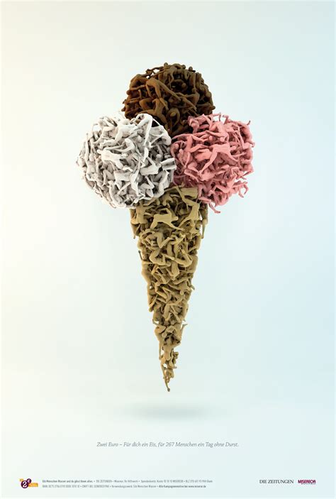 Misereor Print Advert By Grey: Ice cream | Ads of the World™