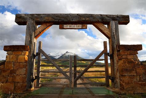 See more ideas about entry gates, driveway gate, entrance gates. Gate to the Last Dollar Ranch, Telluride. Learn more about this image at http://www.the-digital ...